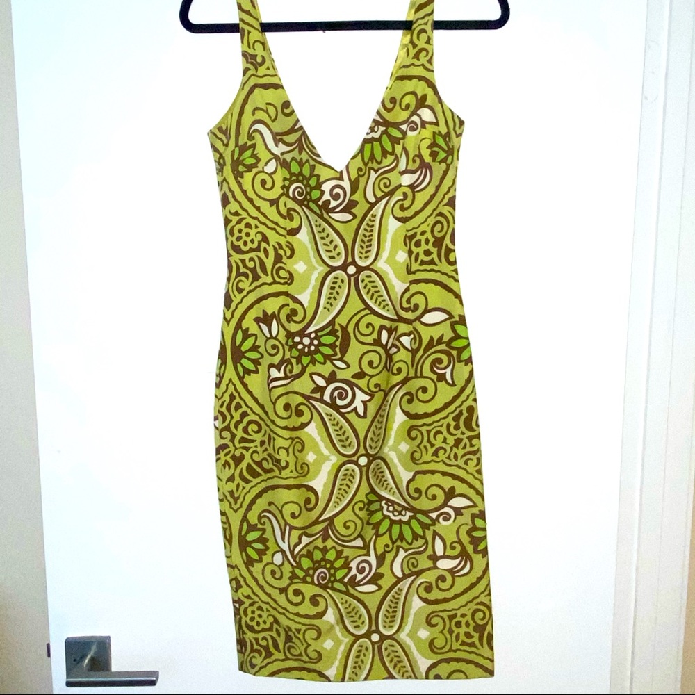 Tracey Reese paisley V-neck dress